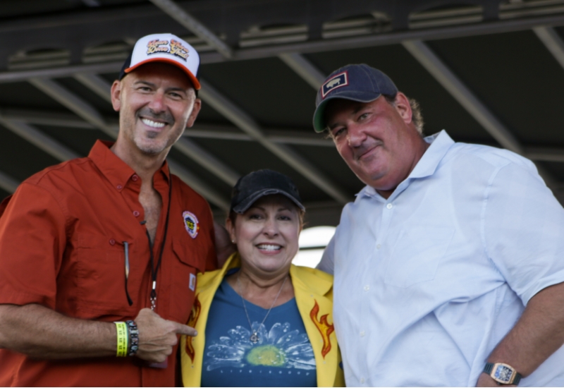 2021 Homestyle Division Champion, Dianne Lewis, on stage at the World Chili Championship Cook-Off